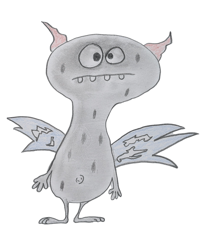 2 horned, 2 eyed, flying not purple nacho eater image